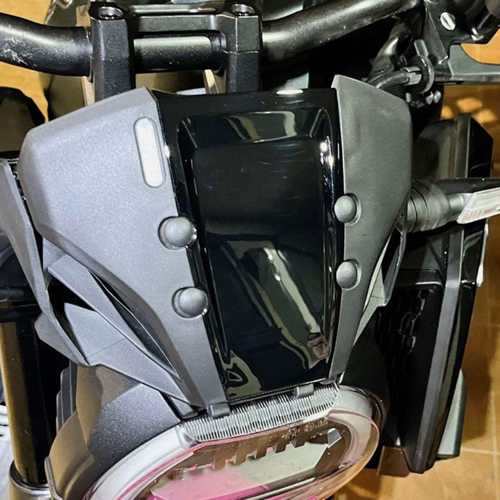 Deflectores de Viento para Parabrisas de Motocicleta, Compatible con H-Onda CB650R CB 650 R CB-650-R 2019 2020 2021 2022 2023 (Negro)