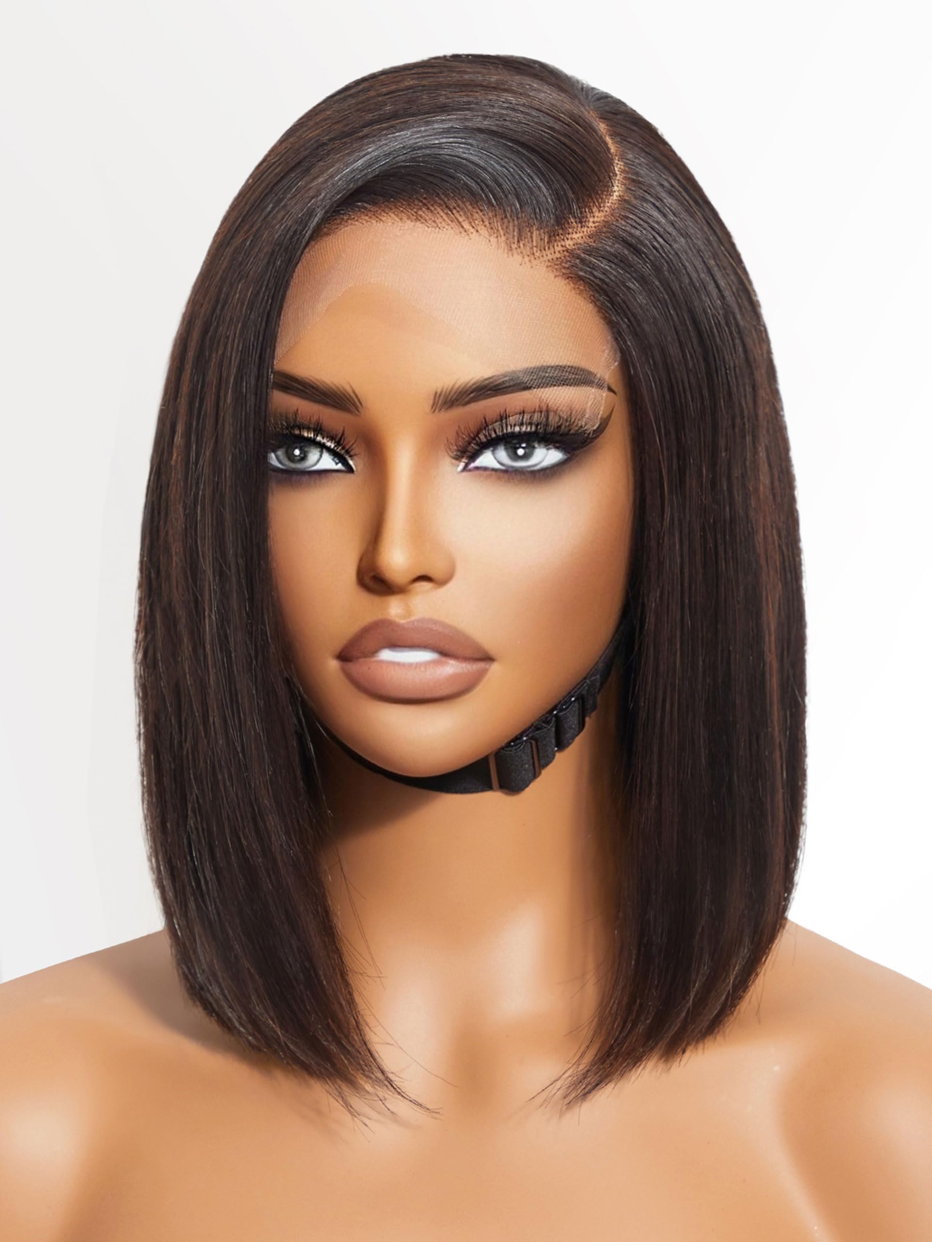 Amazon.com : LUVME HAIR 10? Blunt Cut Bob Wig Human Hair Pre 