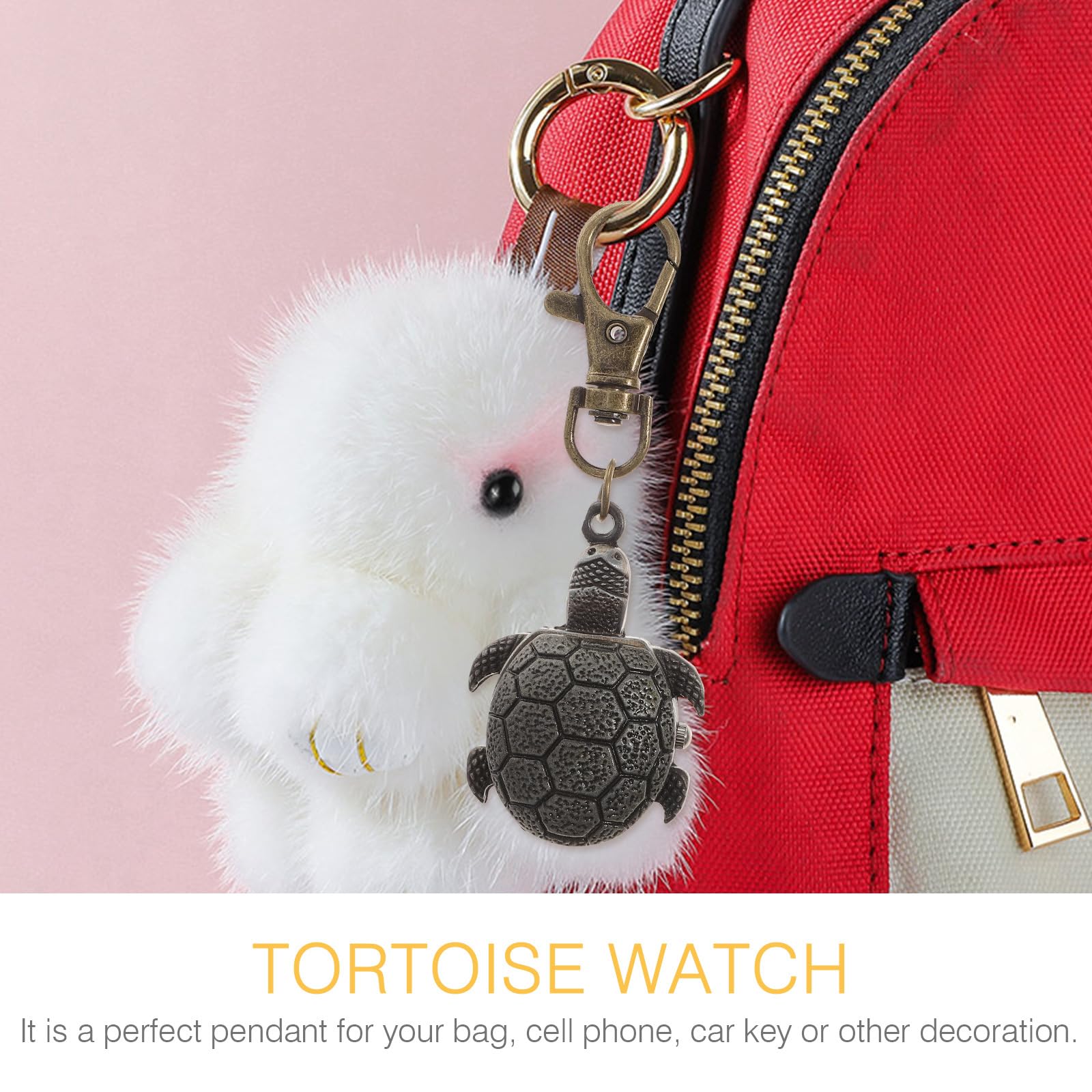 Reloj De Tortuga Llavero Para Adultos Reloj De Cuarzo Mini Reloj De Bolsillo De Cuarzo Llavero Retro Calcomanías Para Portátiles Relojes Lindos Relojes De Dibujos Animados Reloj