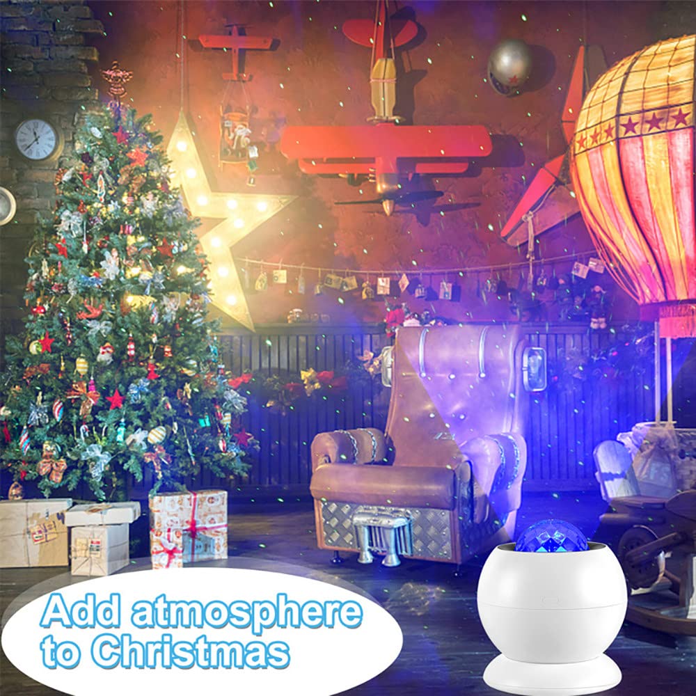Proiettore a Luce Stellare, LED Rotazione Proiettore Lampada con Telecomando,10 modalità, per Adulti, Bambini, Feste, Regali, Natale, Decorazione della Casa