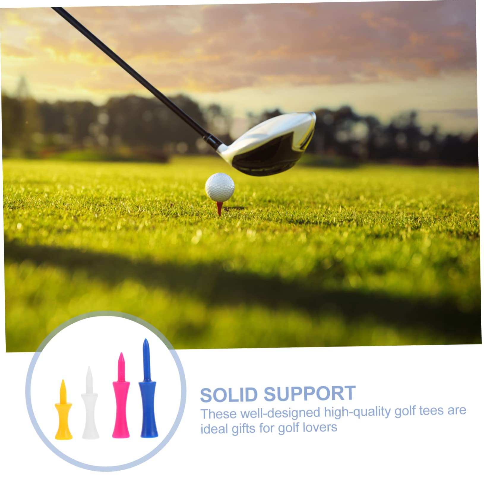 ibasenice Kunststoff Golf Tees Halter Robuste Golfer Zubehör Für Indoor Outdoor Training Verschleißfest Farbvariationen Optimale Schusskraft Abnutzung