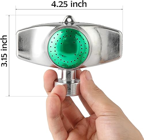 Miniatura 2 de Rociador de manchas de metal, aspersor de césped para patio con flujo de agua suave para cobertura de áreas pequeñas de hasta 30 pies, cabezal de