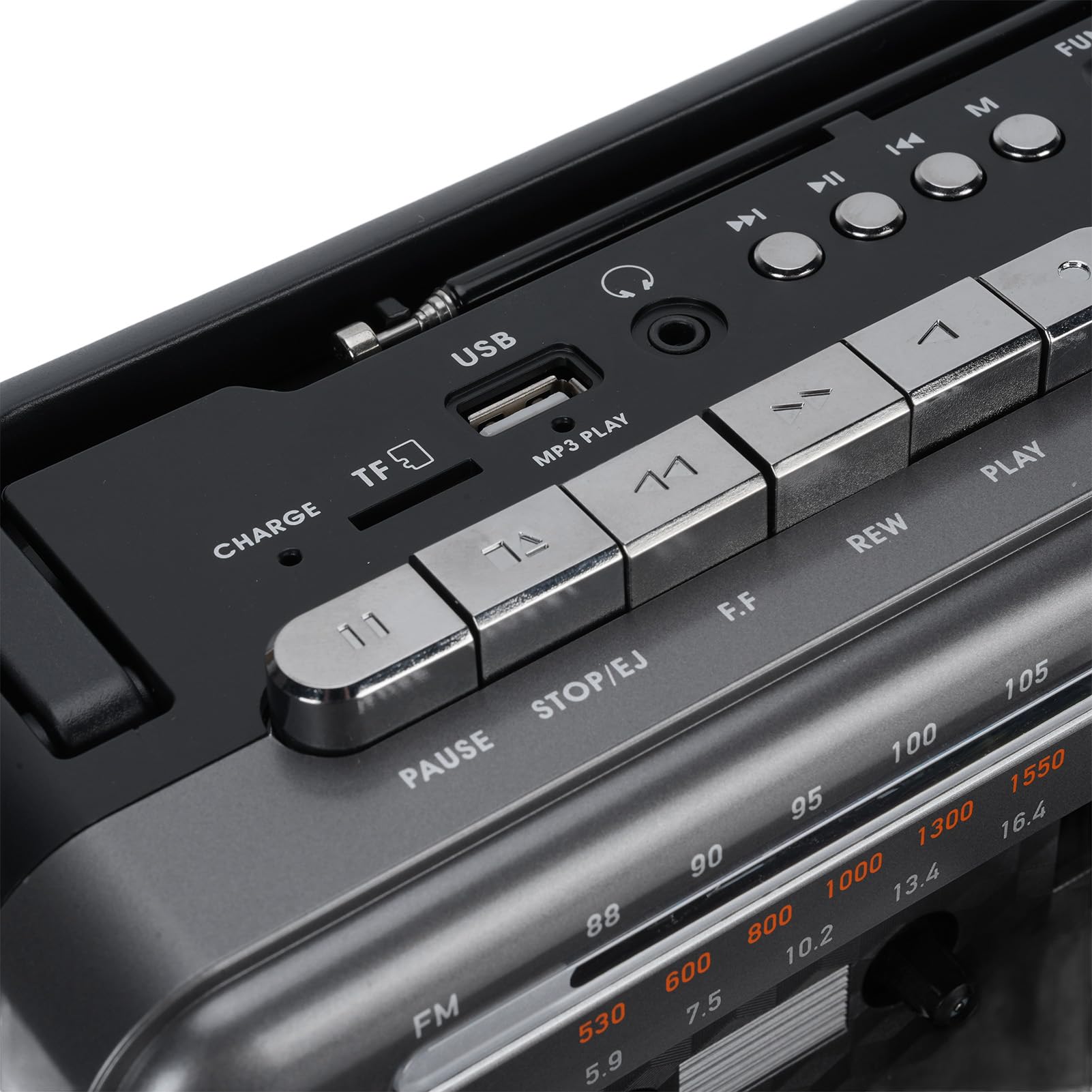 Denash Kaseta, Odtwarzacz, Przenośny Retro Look Radio z FM AM SW, Odtwarzanie USB 5.0 (wtyczka UE)