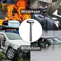 Vista 3 de Cortador de cinturón de seguridad para romper ventanas, herramienta de escape totalmente metálica ignífuga, herramienta de escape de cinturón