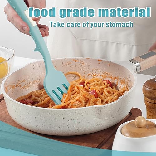 Miniatura 4 de 2 tenedores flexibles de silicona, resistentes al calor, aptos para lavavajillas, tenedor de cocina, tenedor antiadherente para hornear y mezclar