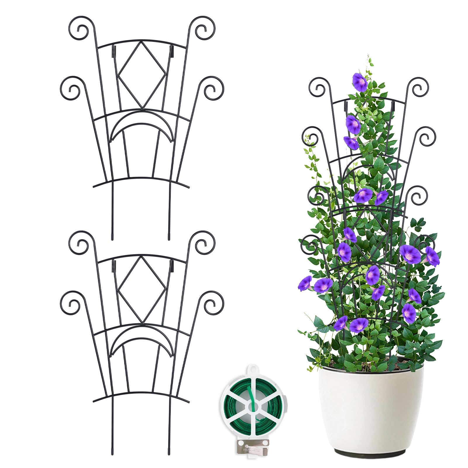 Yhtpouqe Stackable Plant Support Stakes 2-Pack