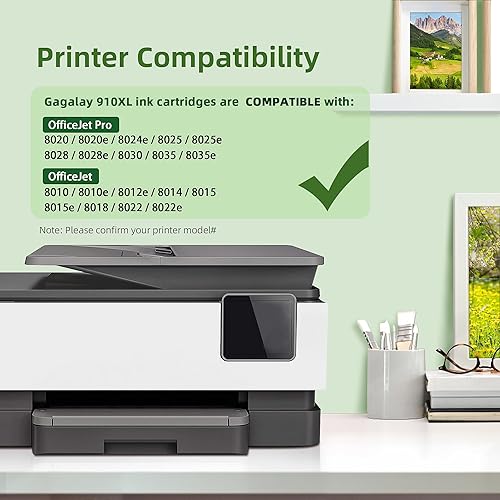 Miniatura 4 de Paquete combinado de cartuchos de tinta 910XL para cartuchos de tinta HP 910 para impresoras HP HP910XL 910 Multipack XL Color HP910 910XL Negro y