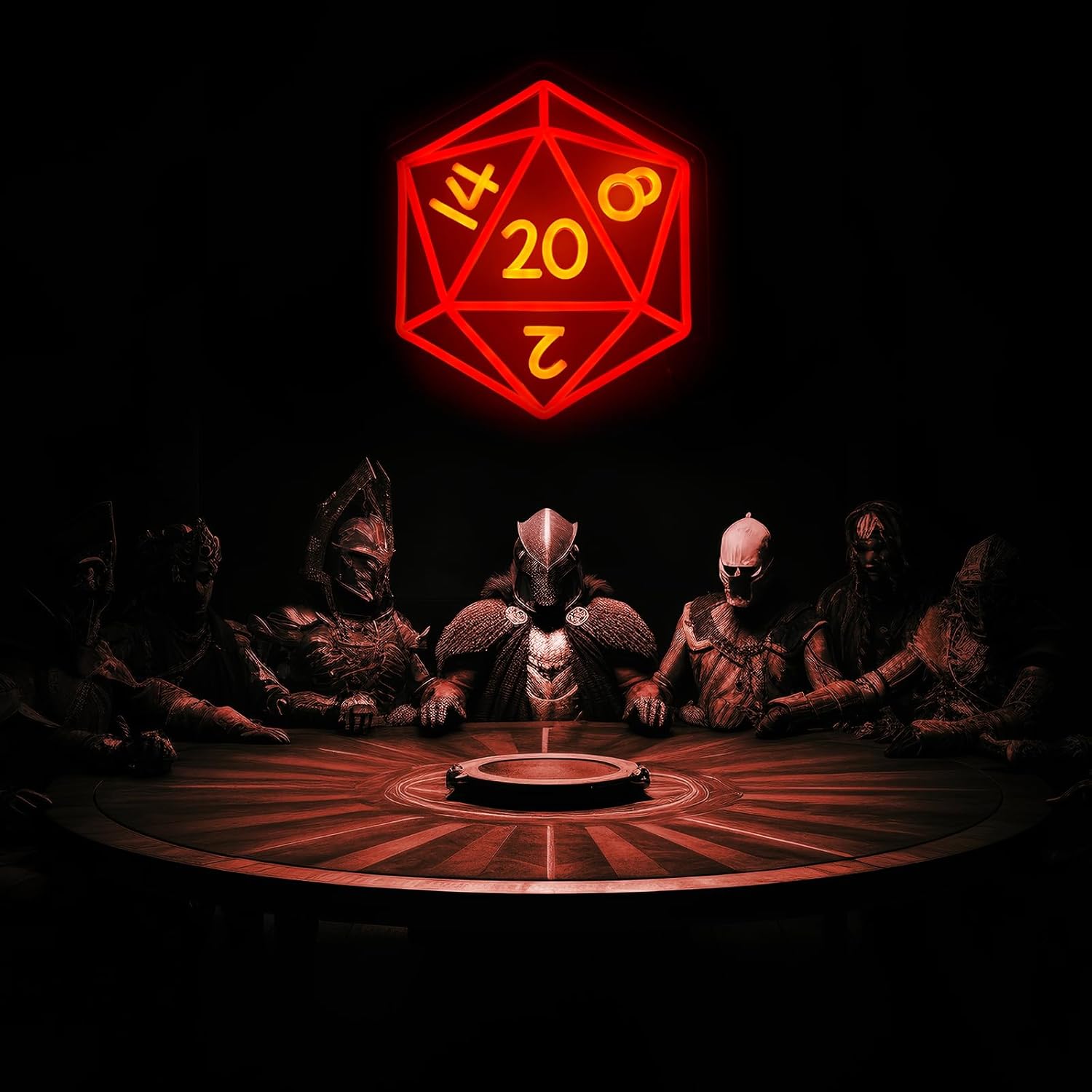 Dice Neon Signs for Wall Decor,Cool Dimmable Dungeons and Dragons Dice Game LED Sign,13x11 inch USB Powered Dimmable Neon Light for Man Cave, Game Room, Bedroom, Party Decoration Gifts