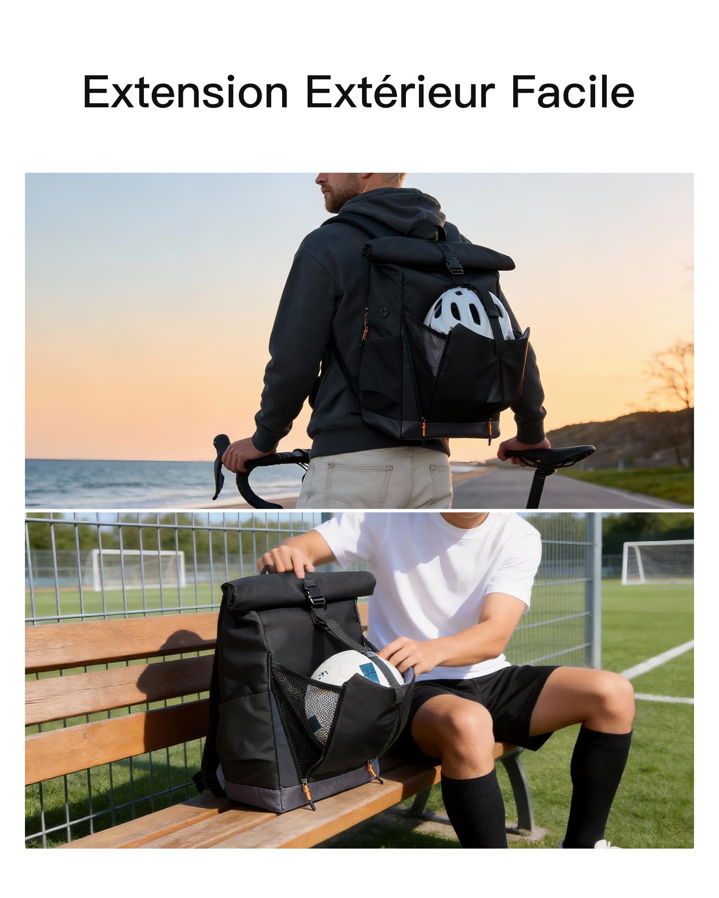Inateck Sac à Dos Ordinateur Casual 25L-30L pour Laptop jusqu'à 17″ et iPad 13″, Idéal pour Trajets Quotidiens, Outdoor, Loisirs, Voyages d'Affaires et Voyages