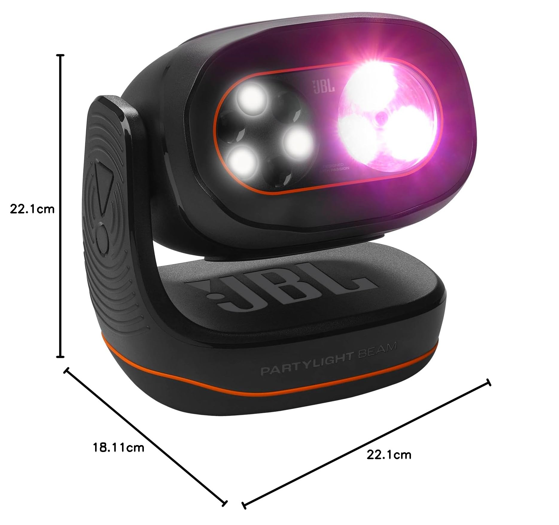 JBL PartyLight Beam, Bluetooth-RGB-LED-Lichteffektprojektor