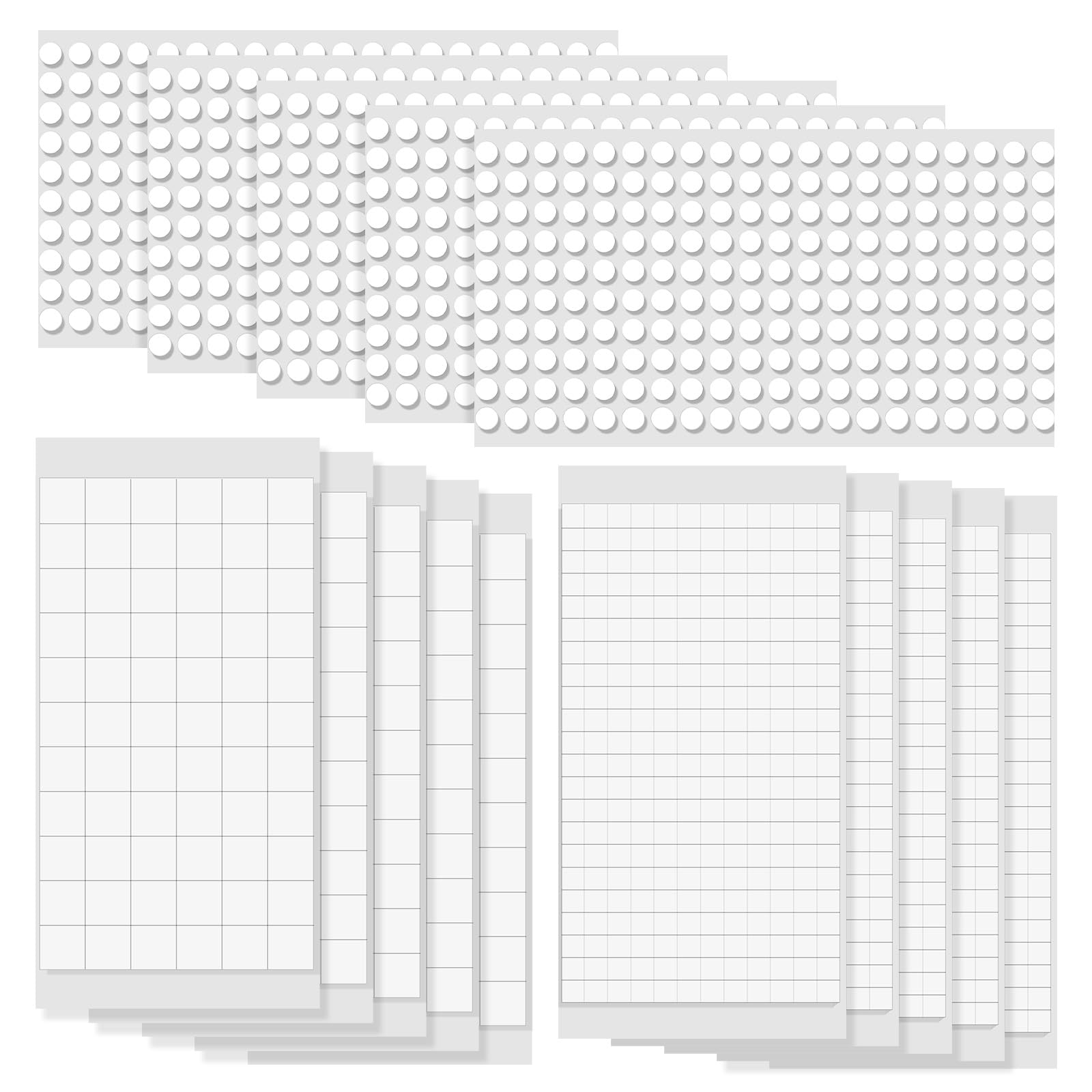 2650 Pcs (15 Sheets) Foam Sticky Pads Double Sided, Card Making Supplies