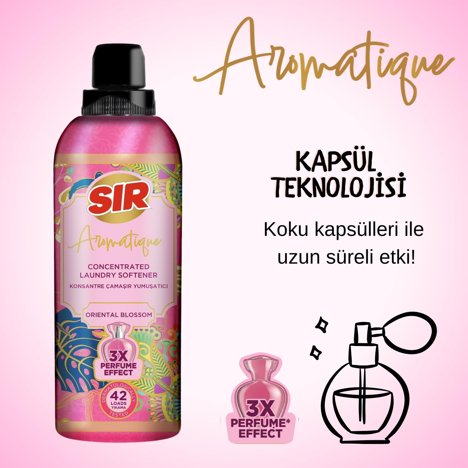 Aromatique Konsantre Çamaşır Yumuşatıcısı Velour Musk 3x Parfüm Etkisi & Kalıcı Koku 750 ml (Çiçeksi)