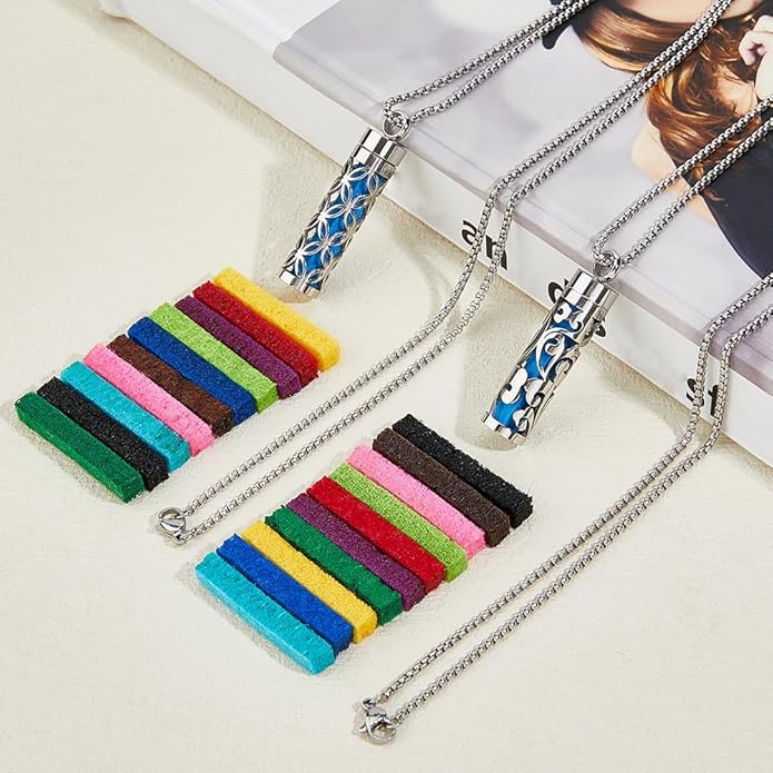 SUPERFINDINGS Collar Difusor de Aceites Esenciales con 20 Almohadillas miniatura 4