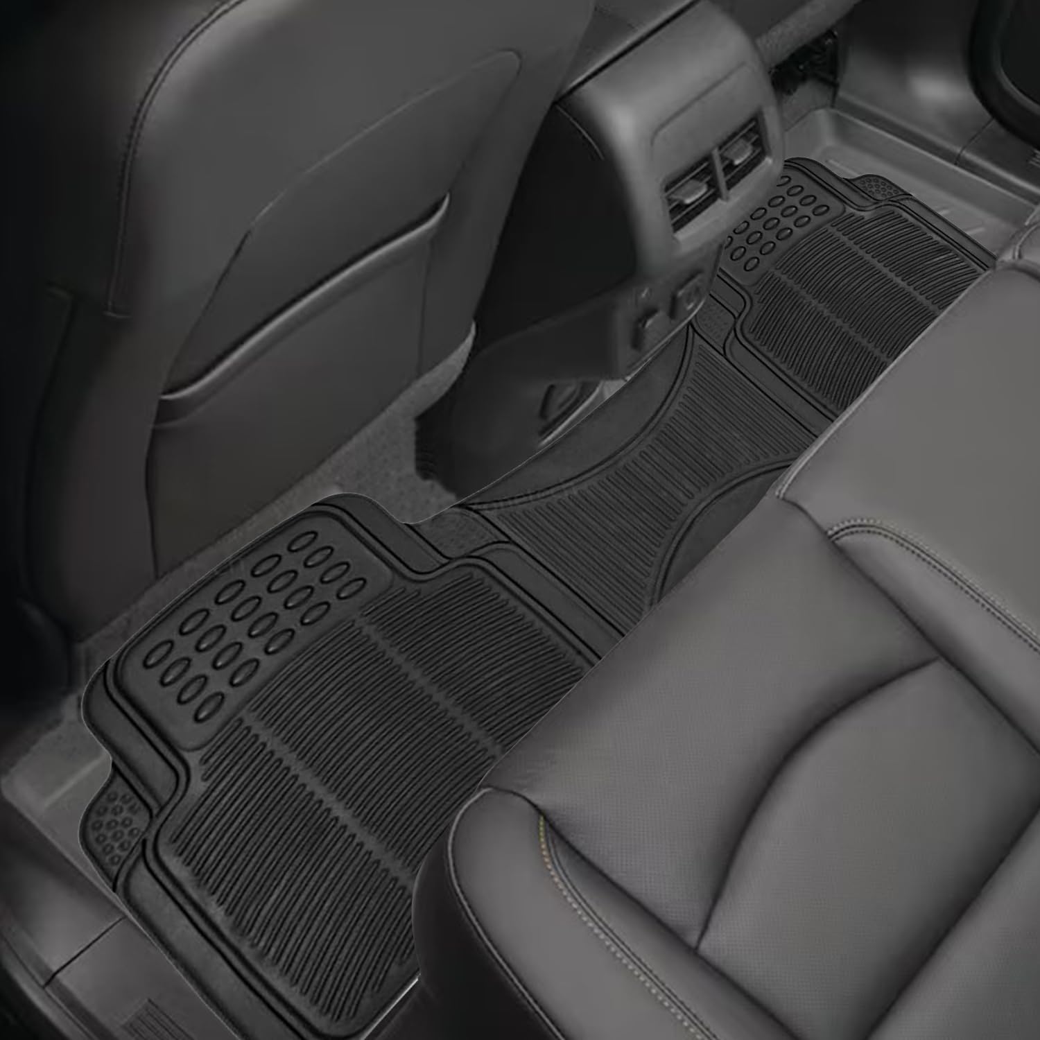 ZONETECH Rubber Car Interior Floor Mat Premium Quality All Weather Protection-Perfect for Car Truck and SUV — view 4