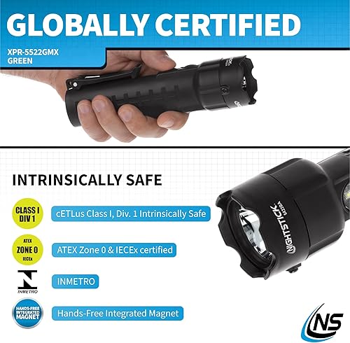 Miniatura 5 de Nightstick XPP-5422BA - Linterna ATEX Zone 0 intrínsecamente segura, 3 AA, color negro