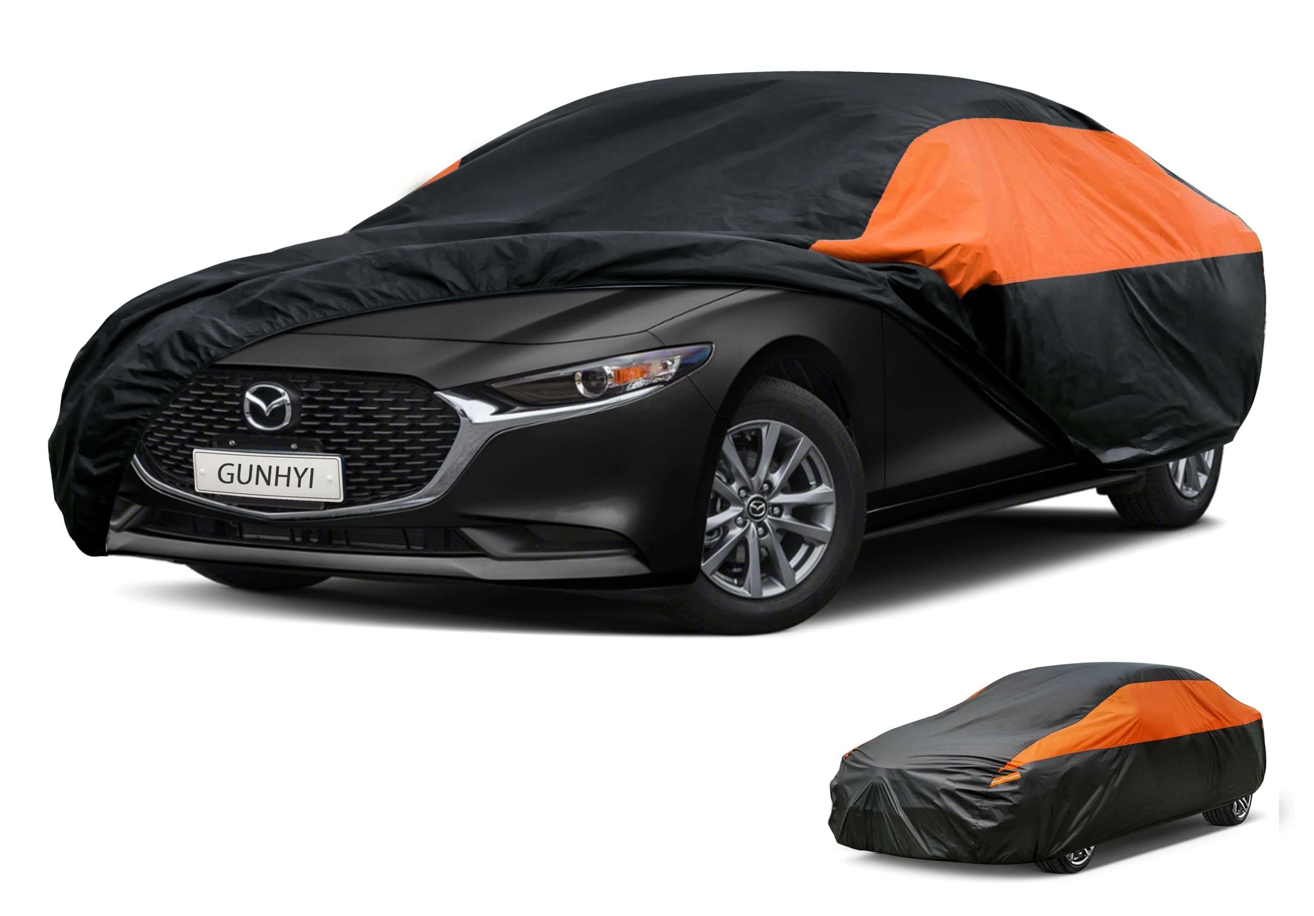 GUNHYI Waterproof Lightweight Full Car Cover Custom Fit Mazda 3 Sedan