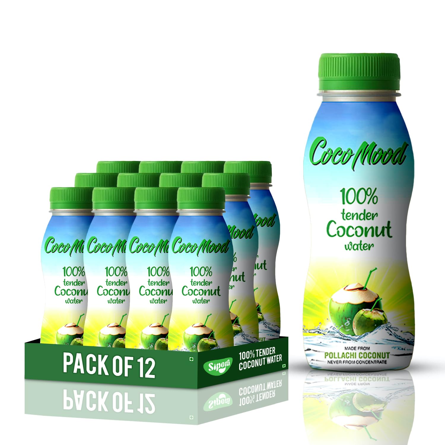 Sipora CocoMood Original Tender Coconut Water 200ml x 12,No Concentrate No added Flavor, Sourced From Pollachi (Nareal pani)-image-20