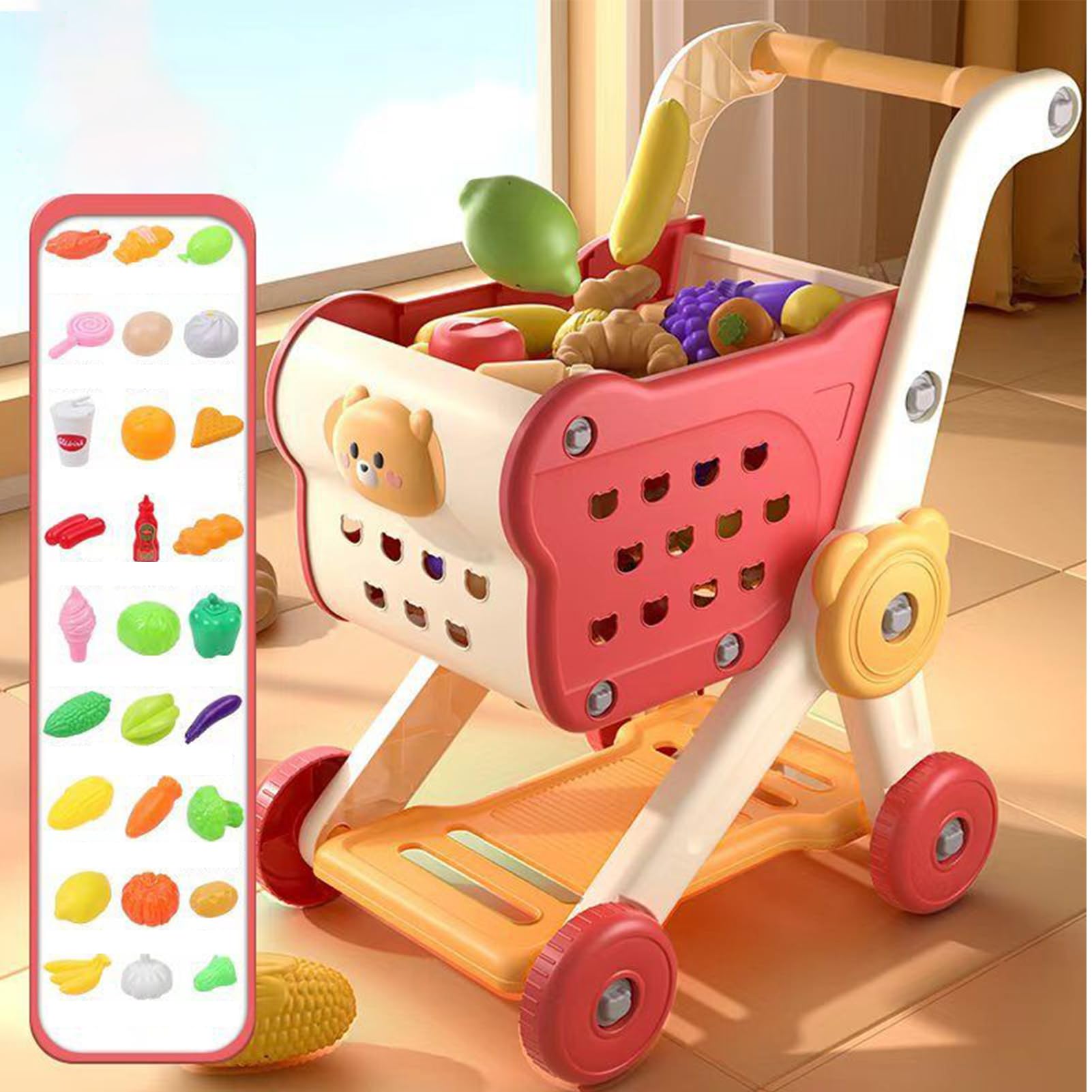 Carrello della spesa giocattolo per bambini Giochi del supermercato