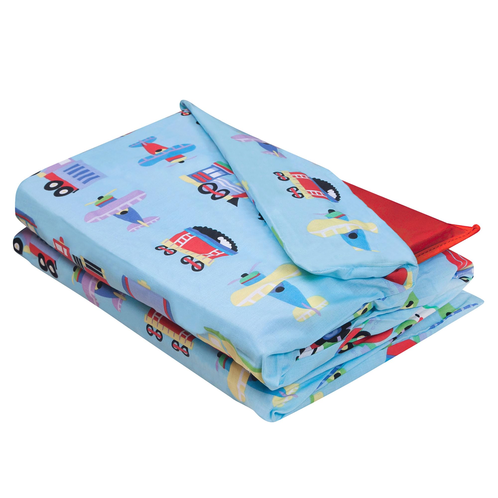 Wildkin Cotton Rest Mat Cover for Boys, Trains, Planes &amp; Trucks