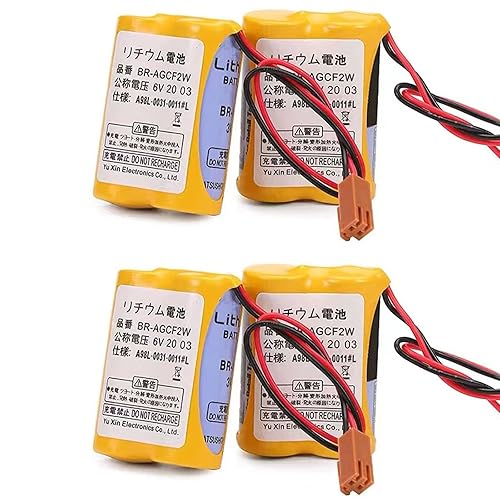 HOWING BR-AGCF2WA98L-0031-0011 6V 2200mAh PLC batería de un solo uso para sistema Fanuc con enchufe