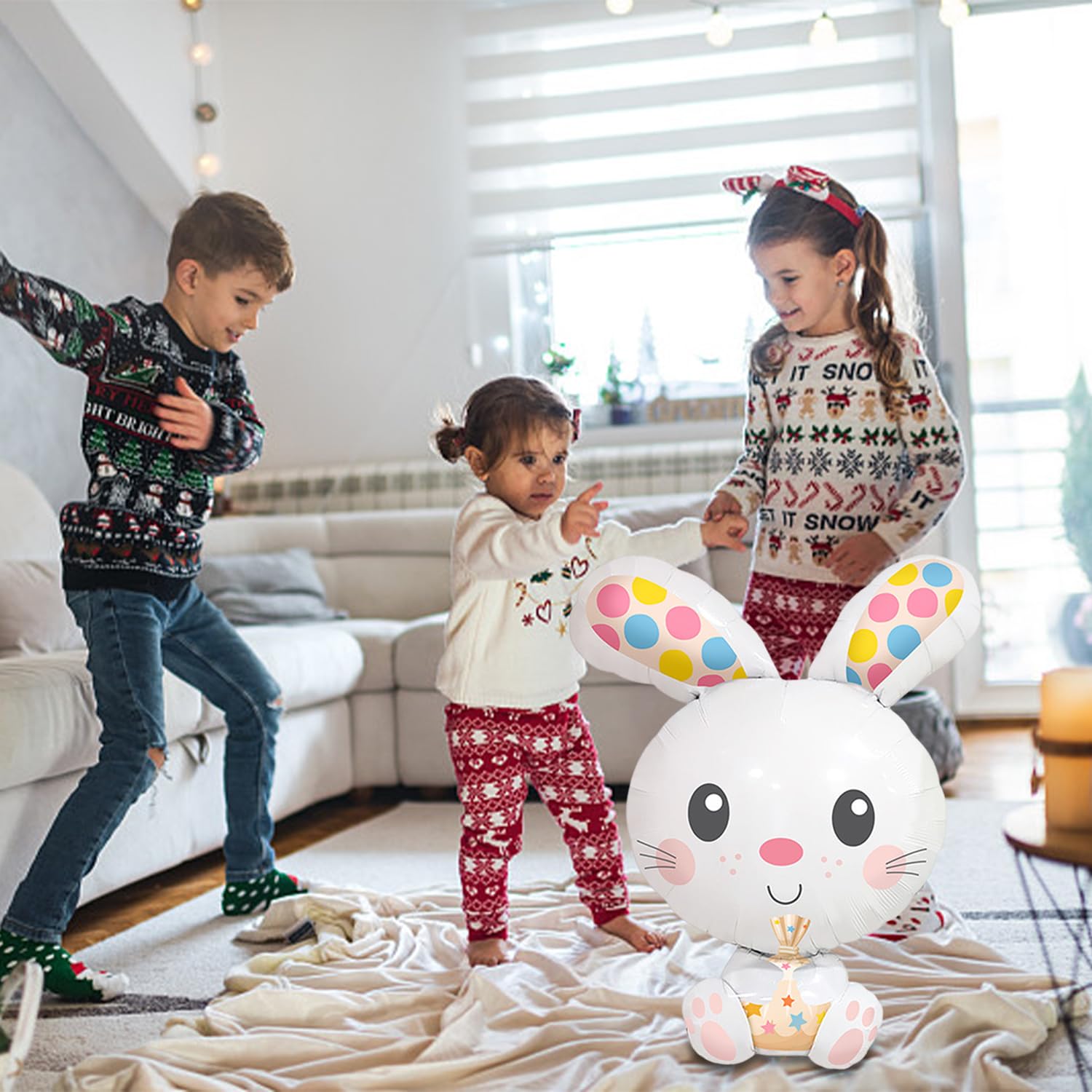 Ballons Lapin Mignons Dessins Animés Jouets Gonflables Créatifs Décorations Fête Enfants