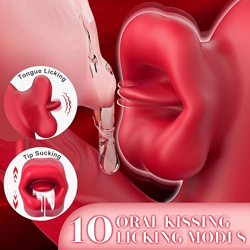 Miniatura 3 de Vibrador de punto G juguetes sexuales para mujeres - Juguetes sexuales para mujeres adultas con 10 modos de aleteo, vibración y lamido, juguete de