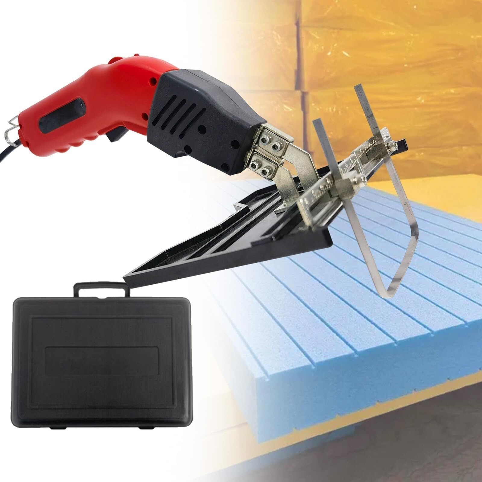 Handheld Air Cooled Hot Blade Foam Cutter 15 Temperature Adjustment, 200 W 250 W Hot Blade Foam Cutting Device for Foam, Sponge, Rubber(Ks250,220V)