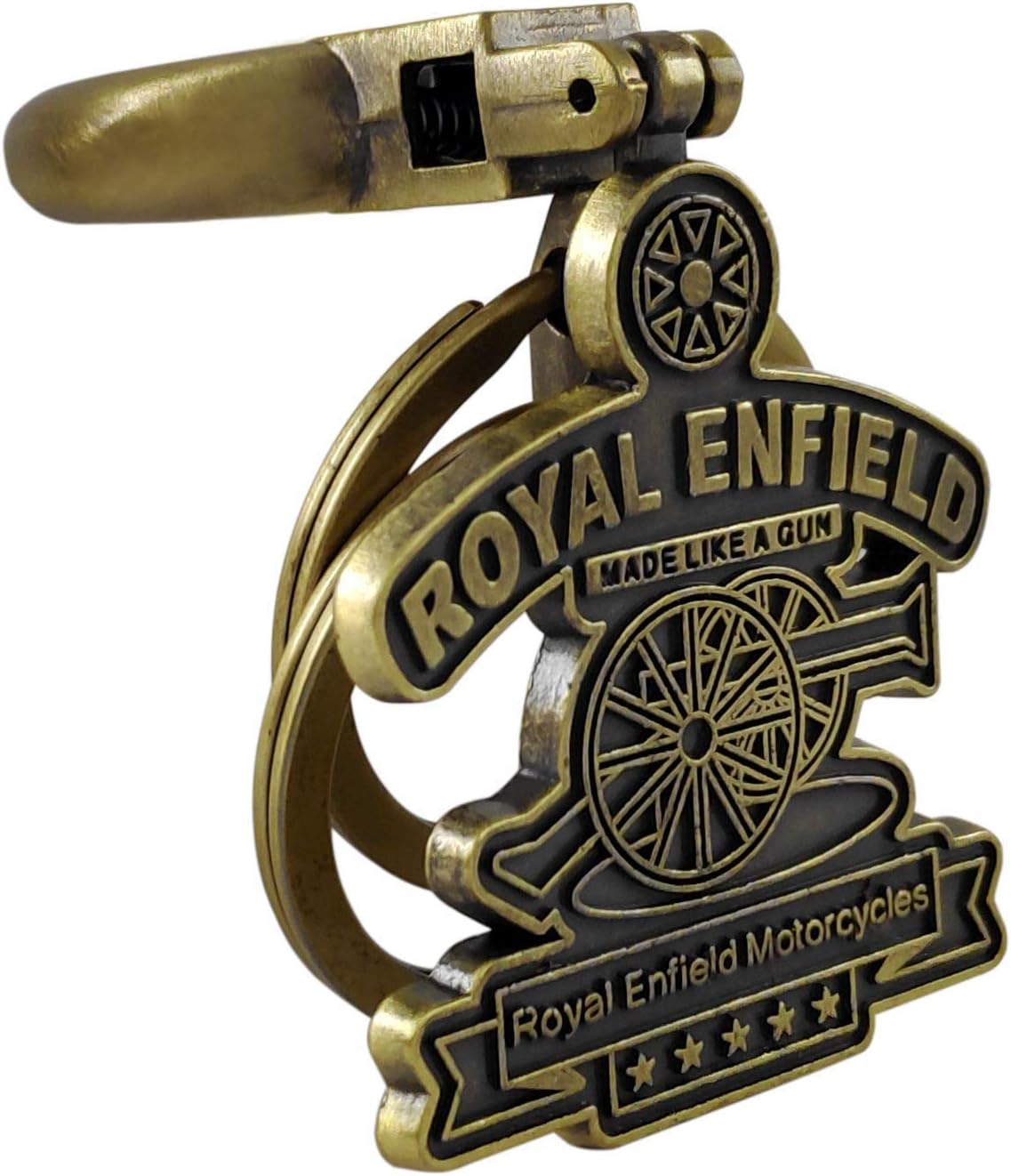 ZYZTA Imported Metallic Key chain Compatible with Royal Enfield, Men and Women Royal RE Classic Bullet Bike Keychains, Green