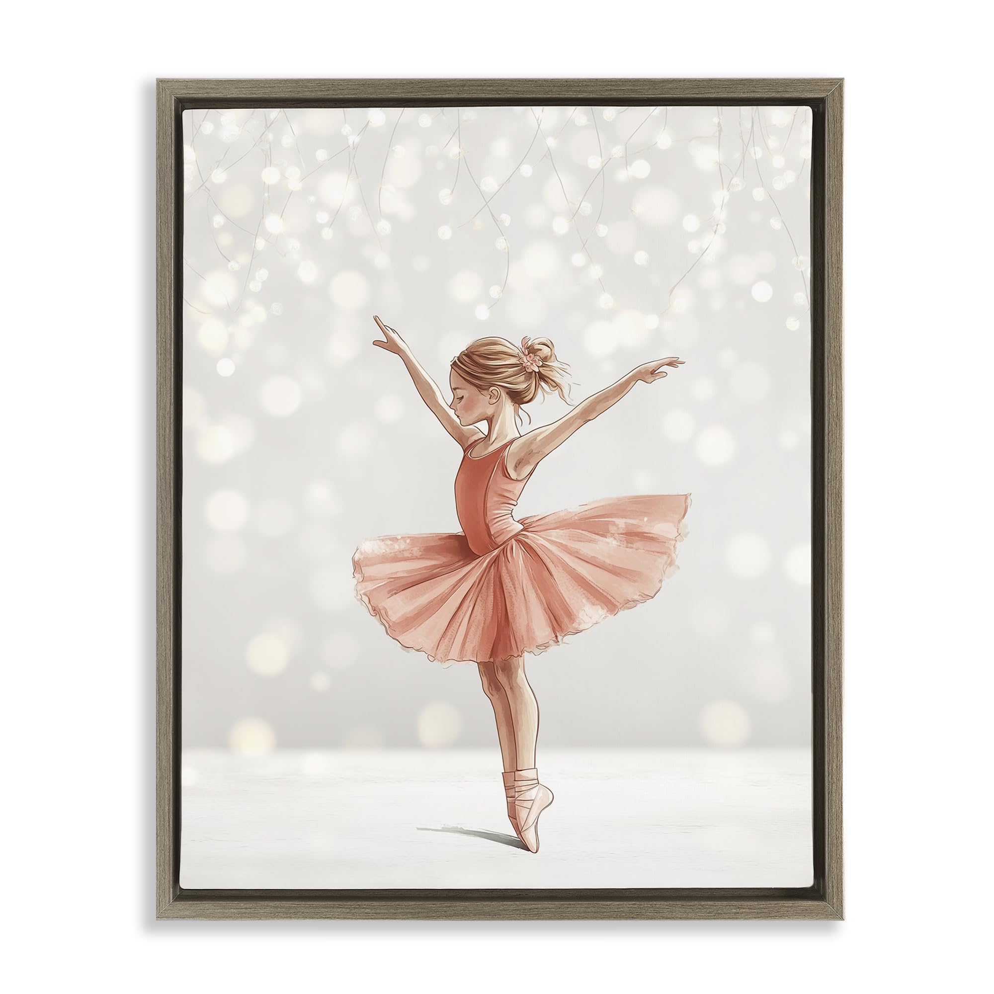 'Dancer In The Light'| Floating Frame Canvas Art