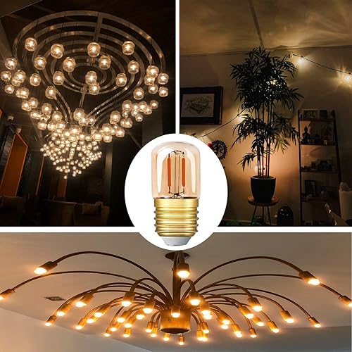 Miniatura 5 de Genixgreen Bombilla LED de baja potencia equivalente a 10 W, equivalente a 1 W, E26, mini bombilla Edison de repuesto, vintage, refrigerador,