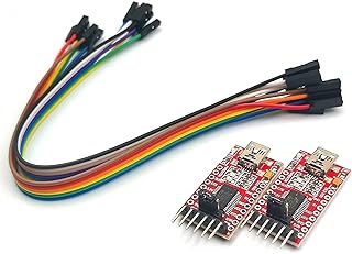 FainWan 2pcs FT232RL FTDI Mini USB to TTL Serial Converter Adapter Module 3.3V 5.5V FT232R Breakout FT232RL USB to Serial Mini USB to TTL Adapter Board Compatible with Ar-duino