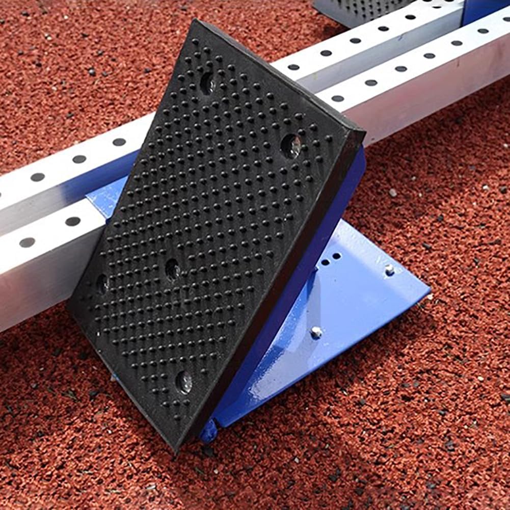 Track & Field Starting Blocks, Aluminum Alloy Multi Function Starting Block, 6 Angle Adjustable Starting Block for Sprinter Athlete, Lightweight Track Training Starting Block