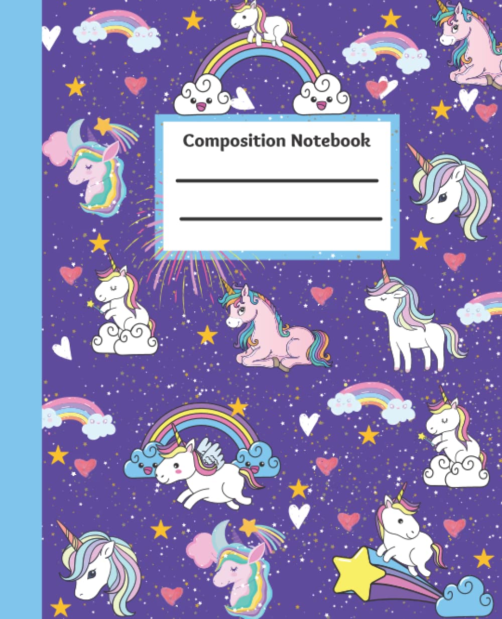 Magic Unicorn Rainbow Primary Composition Notebook for kids, boys, girls 4-8 yrs: Wide-Ruled Composition Book| 110 pages 7.5 X 9.25 inches | Daily Journal, Creative Writing,