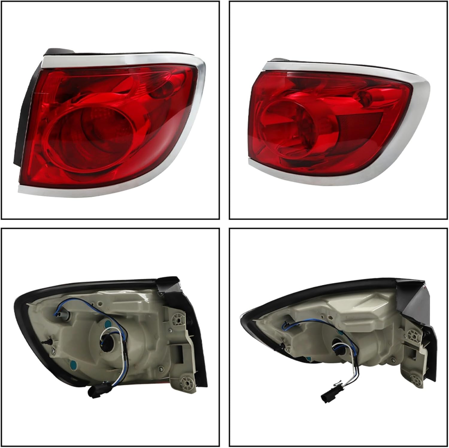 munirater Tail Lights Right Side Replacement for Enclave 2008-2012 Rear Brake Lamps 25954942 GM2805101