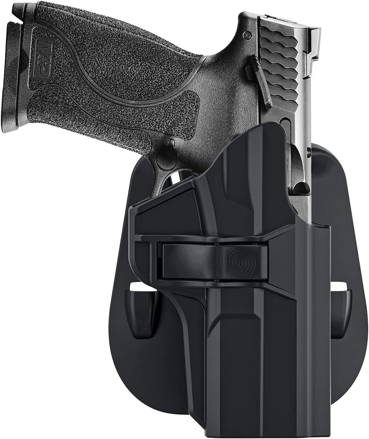 M P 2.0 9mm Holster for S&W M&P 9mm/.40 Full-Size, S&W M&P 2.0 9mm/40 Compact(Not for Shield), Belt Carry Gun Holster, Adjustable Cant OWB Paddle MP Holster & Quick Draw - Right Handed