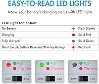 Vista 6 de Tenergy Paquete de baterías RC de 7.2 V 3000 mAh de alta capacidad NiMH de 6 celdas con conector Tamiya estándar + cargador de batería universal