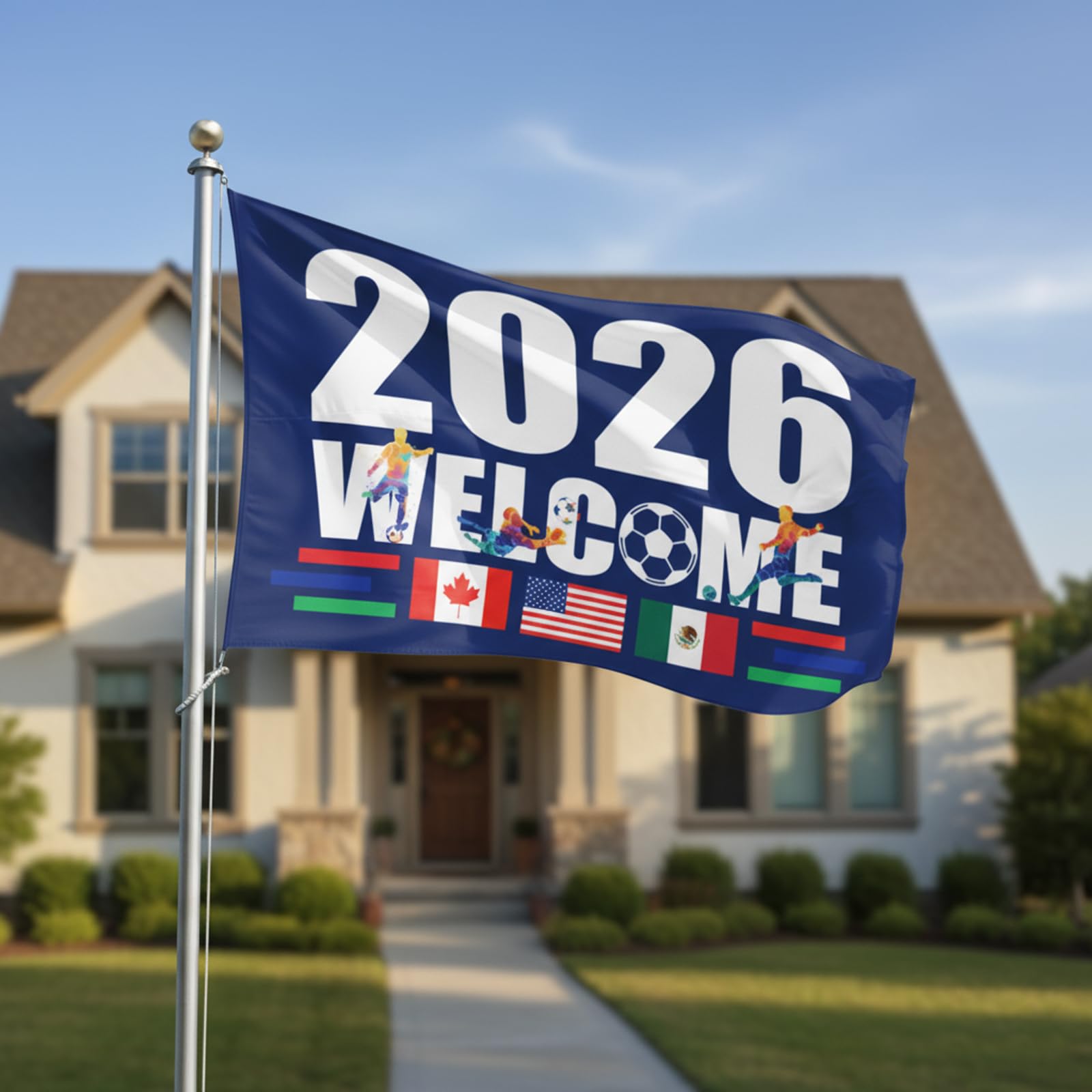 Amazon.com : World Cup Flag 2026 American Canada Mexico Host