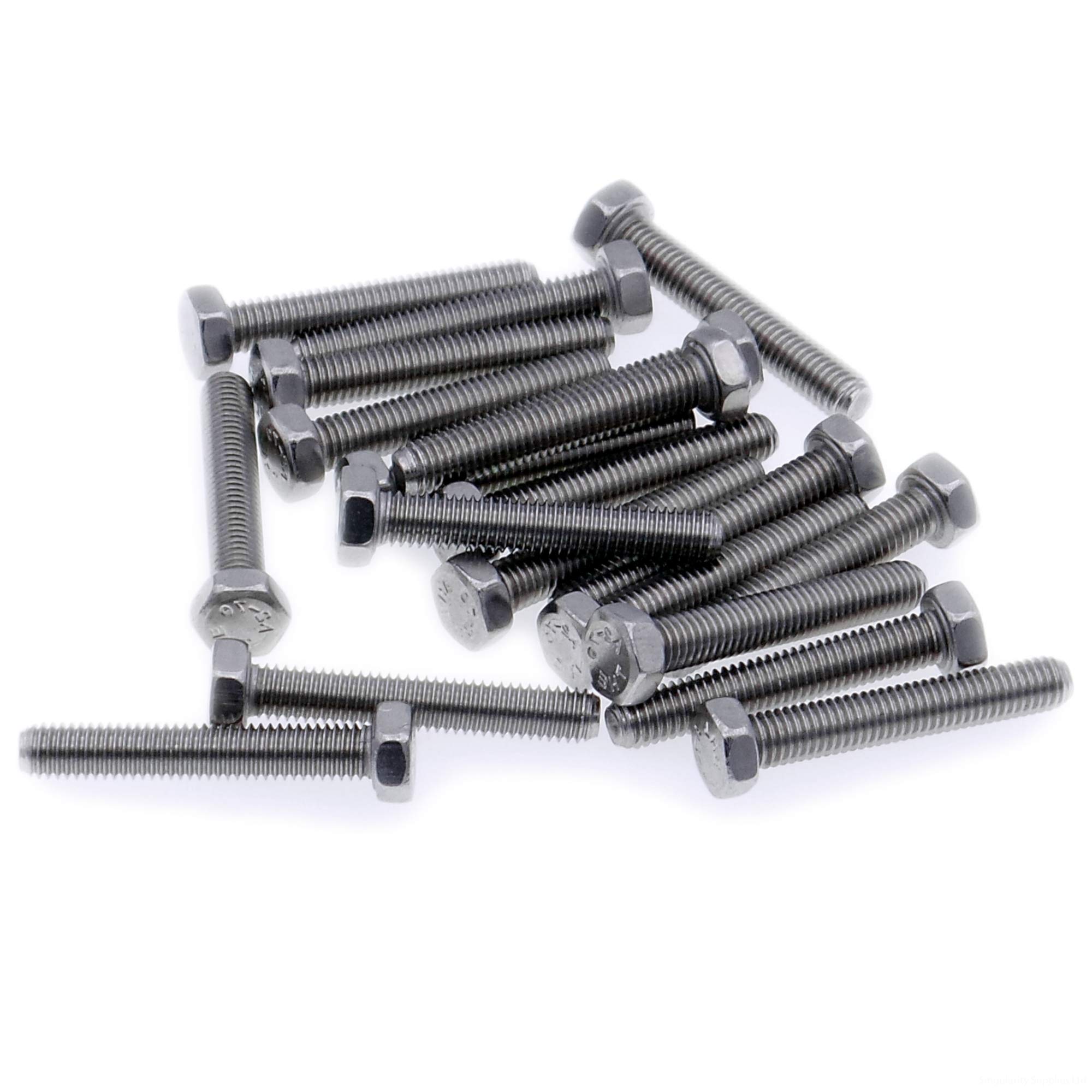 Singularity Supplies M4 (4Mm X 45Mm) Hex Bolt (Fully Threaded Setscrew) - Stainless Steel (A2) (Pack Of 20)