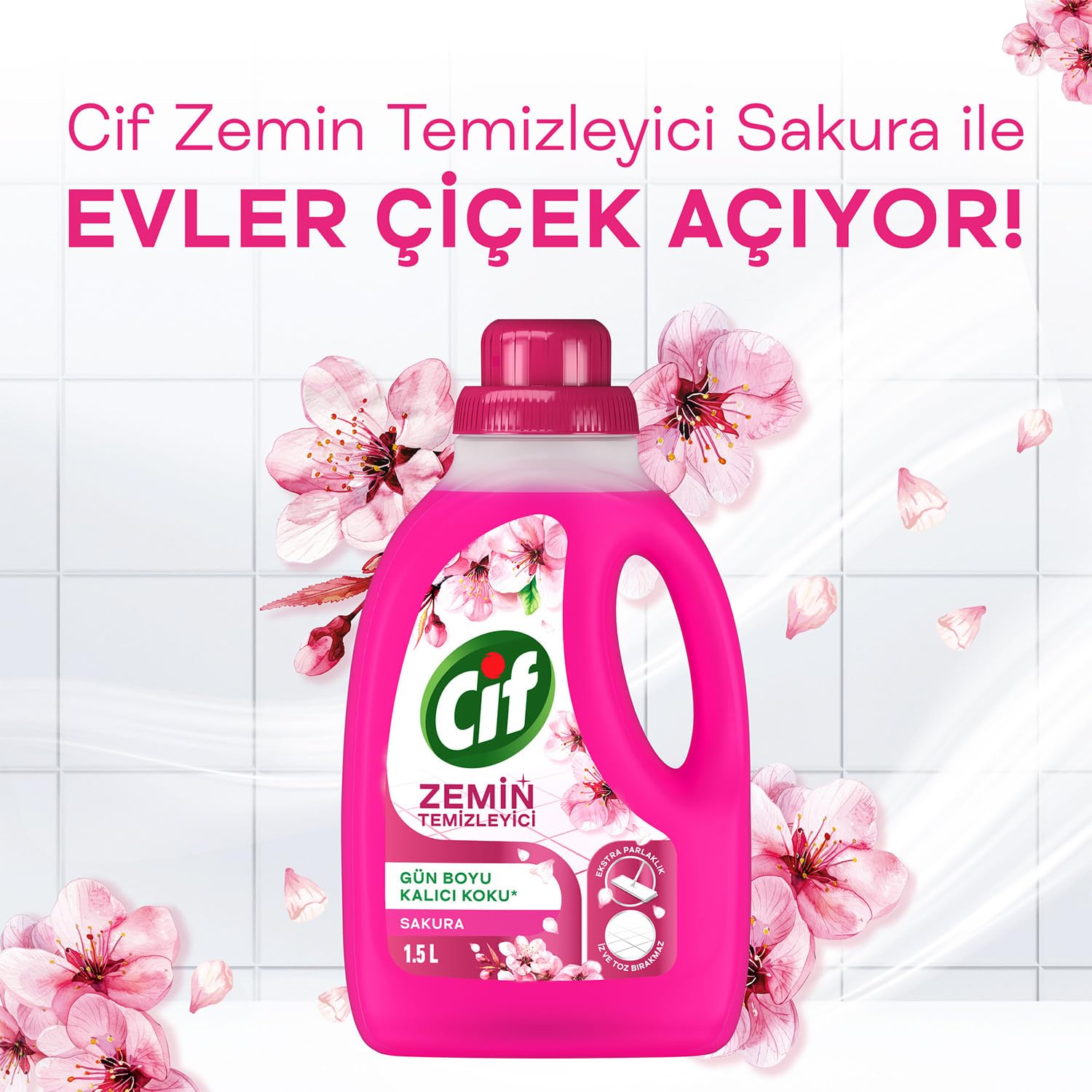 Cif Zemin Temizleyici Sakura 1500 ml