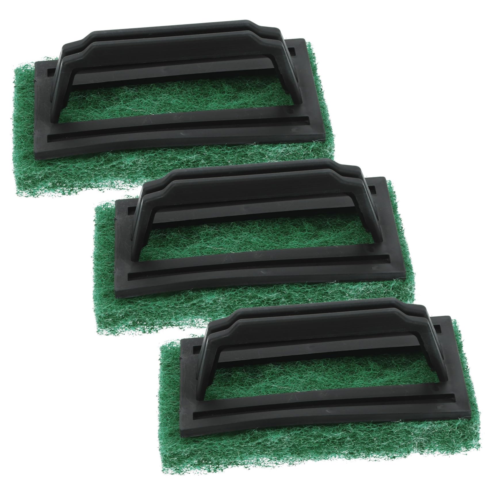 DOITOOL 3pcs Brush Remover Screen Cleaning Scrub Print Cleaner Ink Pad Handle Cleaner Accessory Wear Resistant Accessories Printing Tool Printing Supplies Scouring Pad Green