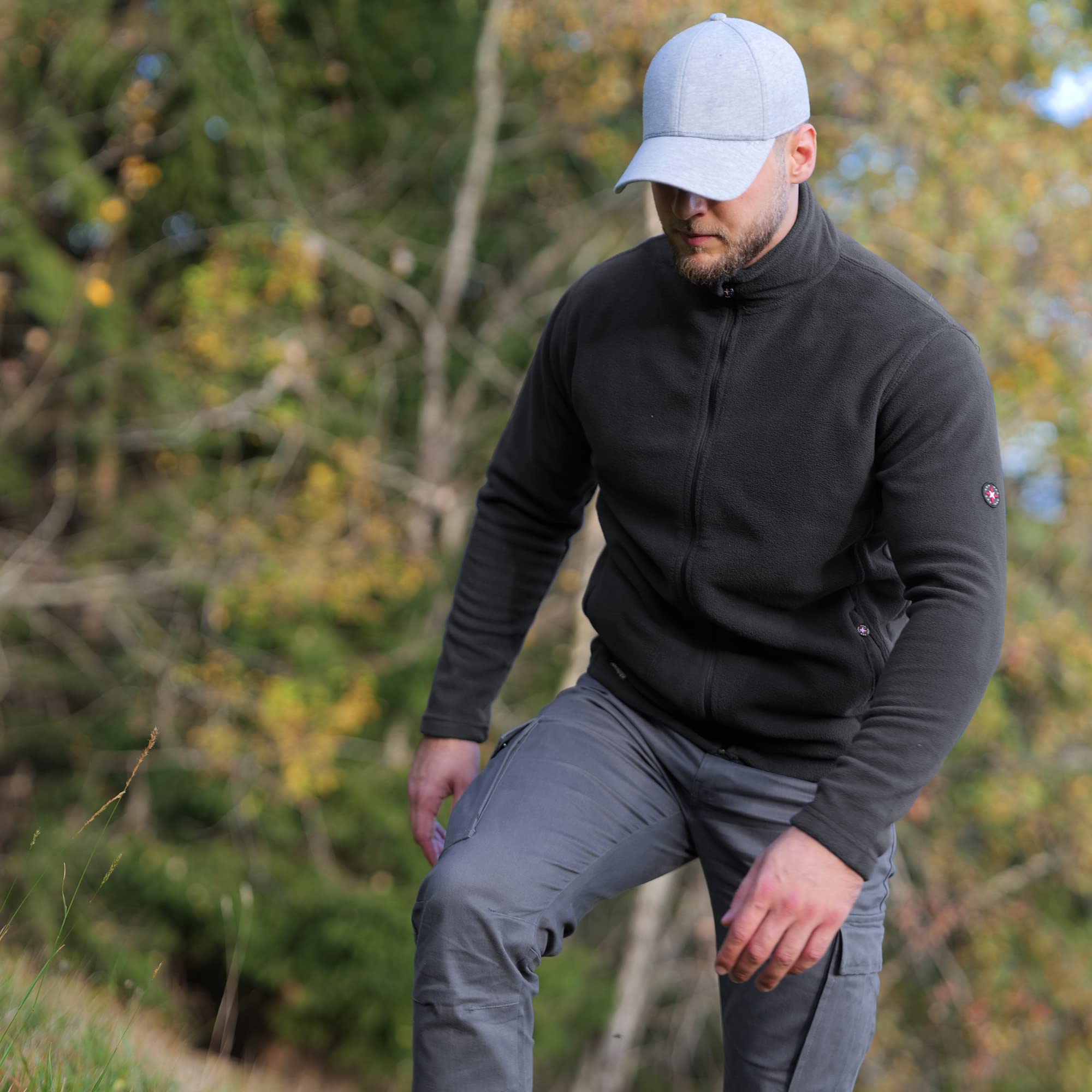 Northster Chaqueta de forro polar para hombre, para exteriores, para senderismo y trekking