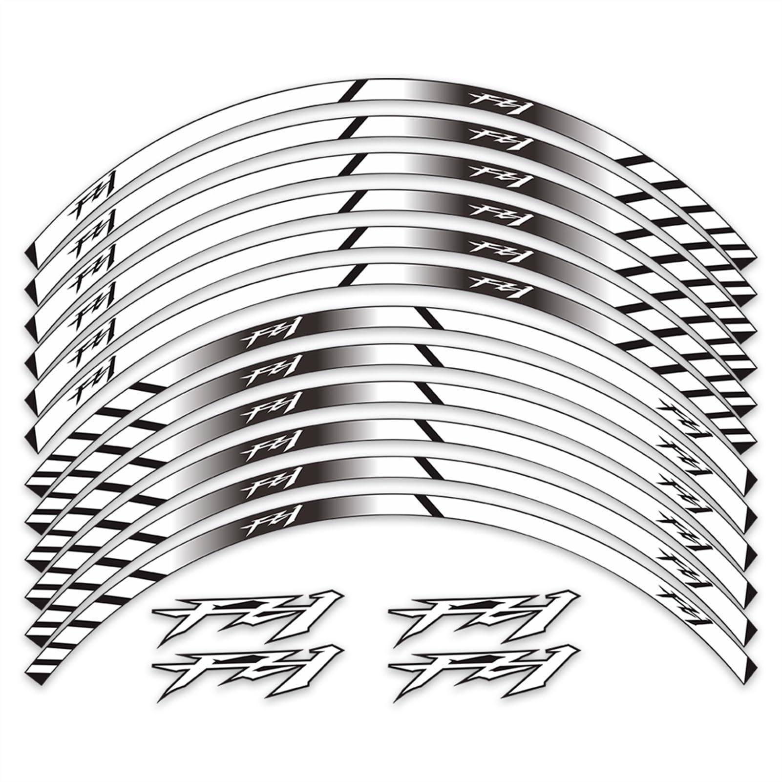 Motorcycle Wheel Stickers for Yamaha FZ1 FZ 1 FZ-1 Wheel Rim Sticker