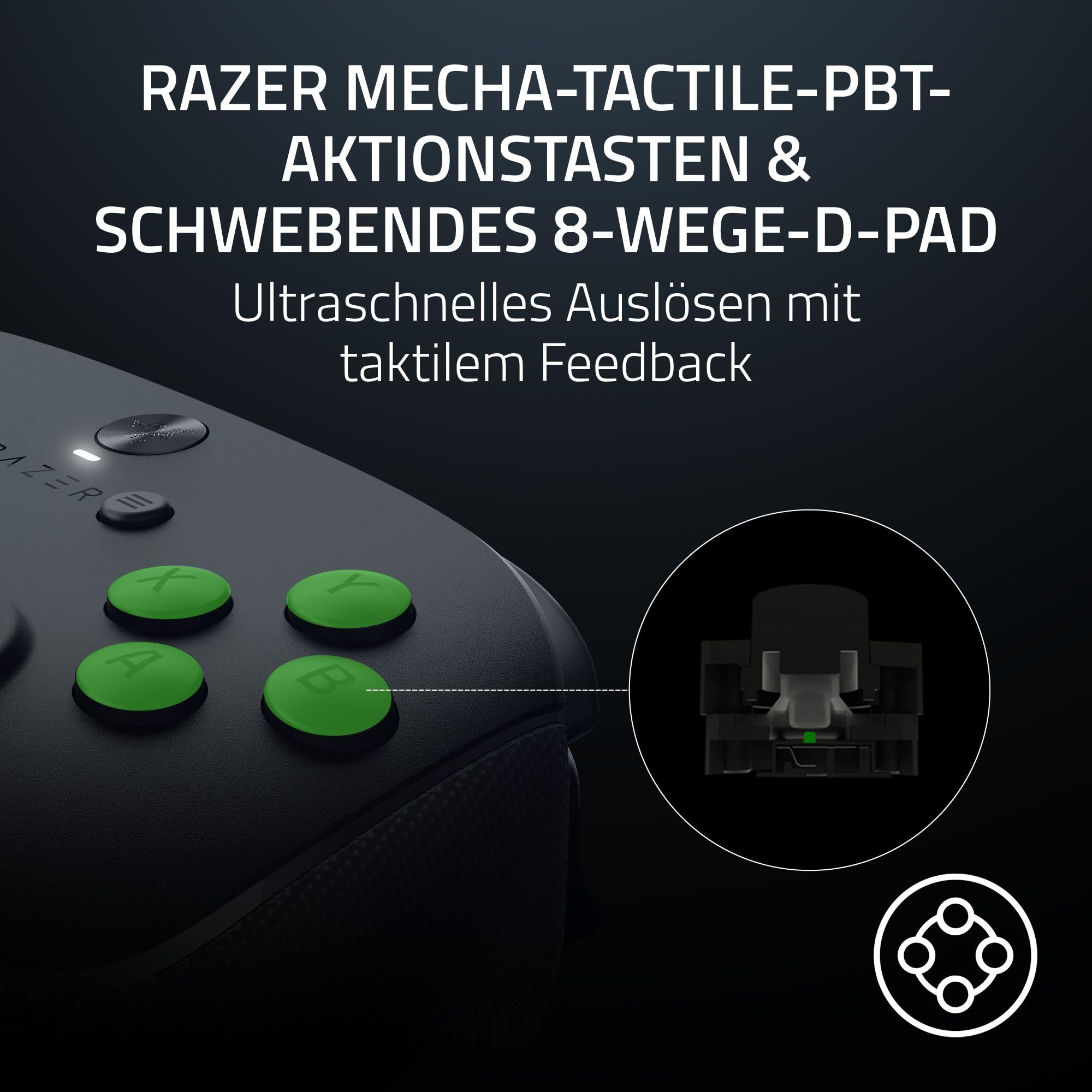 Razer Wolverine V3 Pro 8K PC Kabelloser E-Sport-Controller Schwarz 8K Hz HyperPolling TMR-Analogsticks