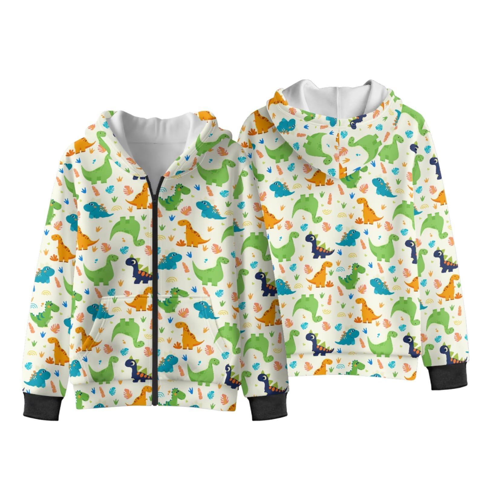 Biyejit PGirls Kapuzenpullover mit Reißverschluss und Taschen, Fleece-Oberteil, warm, Winter-Oberbekleidung für Reisen, Alltag, S-XL