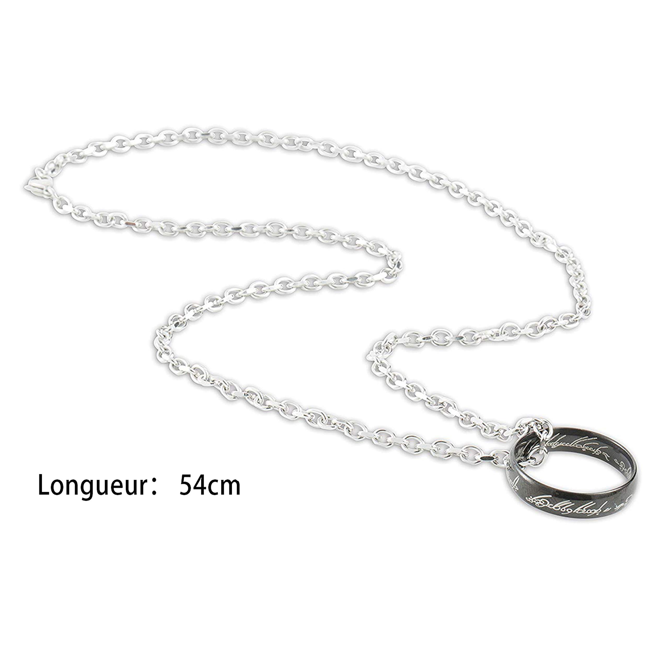 AURSTORE® Jewellery 6MM Tungsten Ring Anello singolo 3 colori e misure a scelta56-68 Catena 54cm