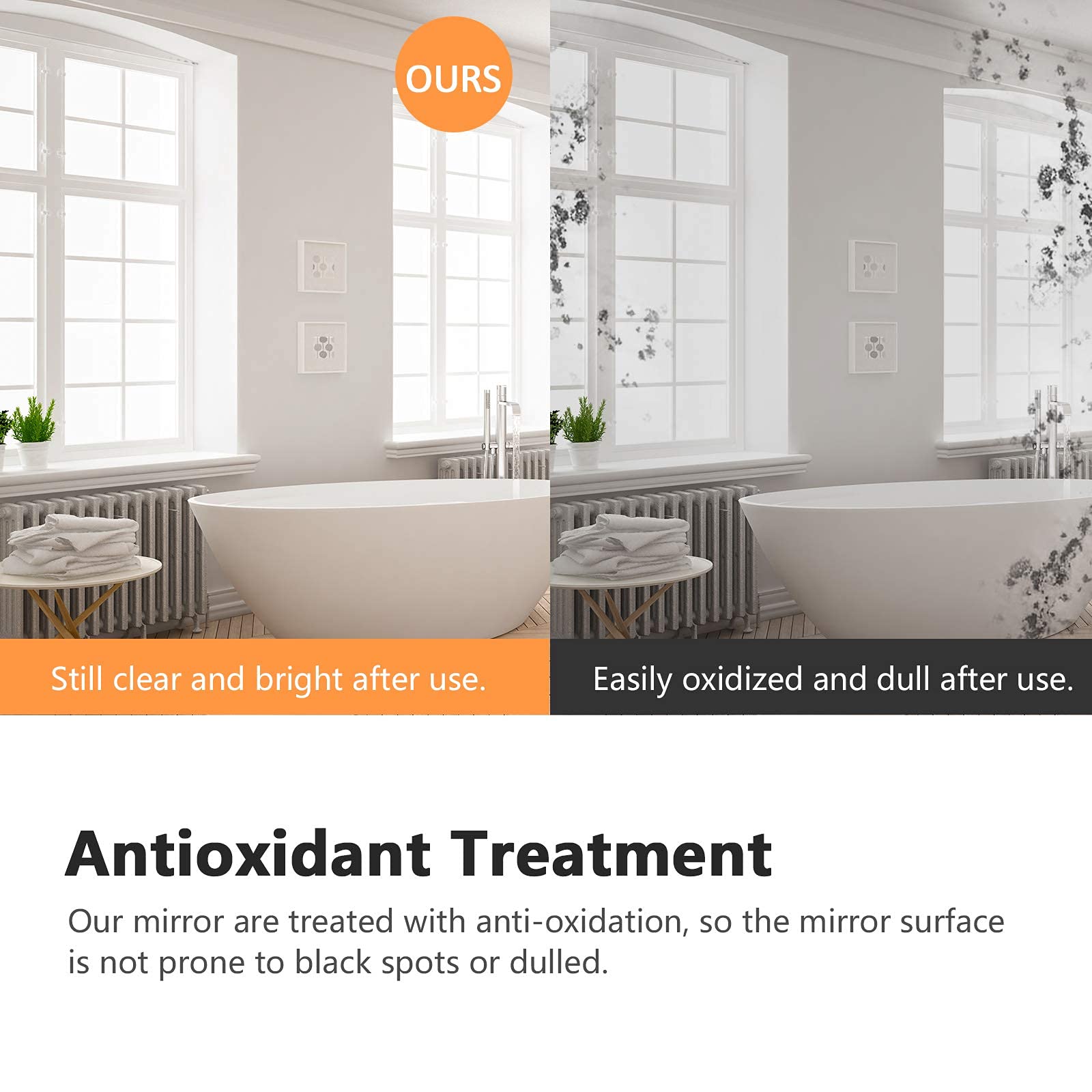 Buy EMKE 500 x 700 mm Illuminated LED Bathroom Mirror LED Mirrors Light with Touch Control