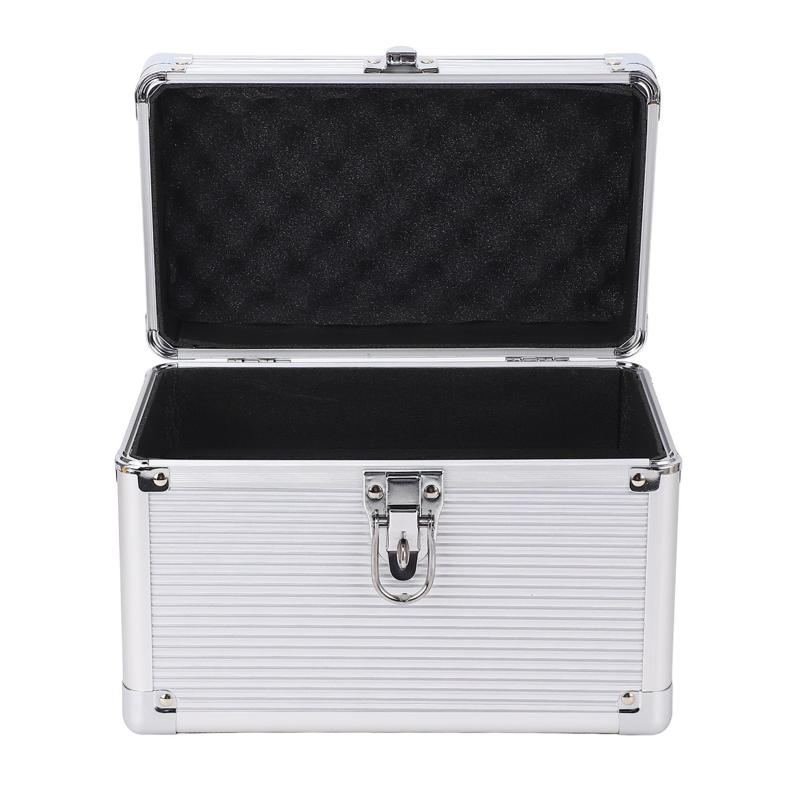 Custodia per CD DVD Custodia per organizer multimediale portatile in ABS ignifugo a 6 slot per auto da viaggio per ufficio domestico Nero 25x20x17 cm