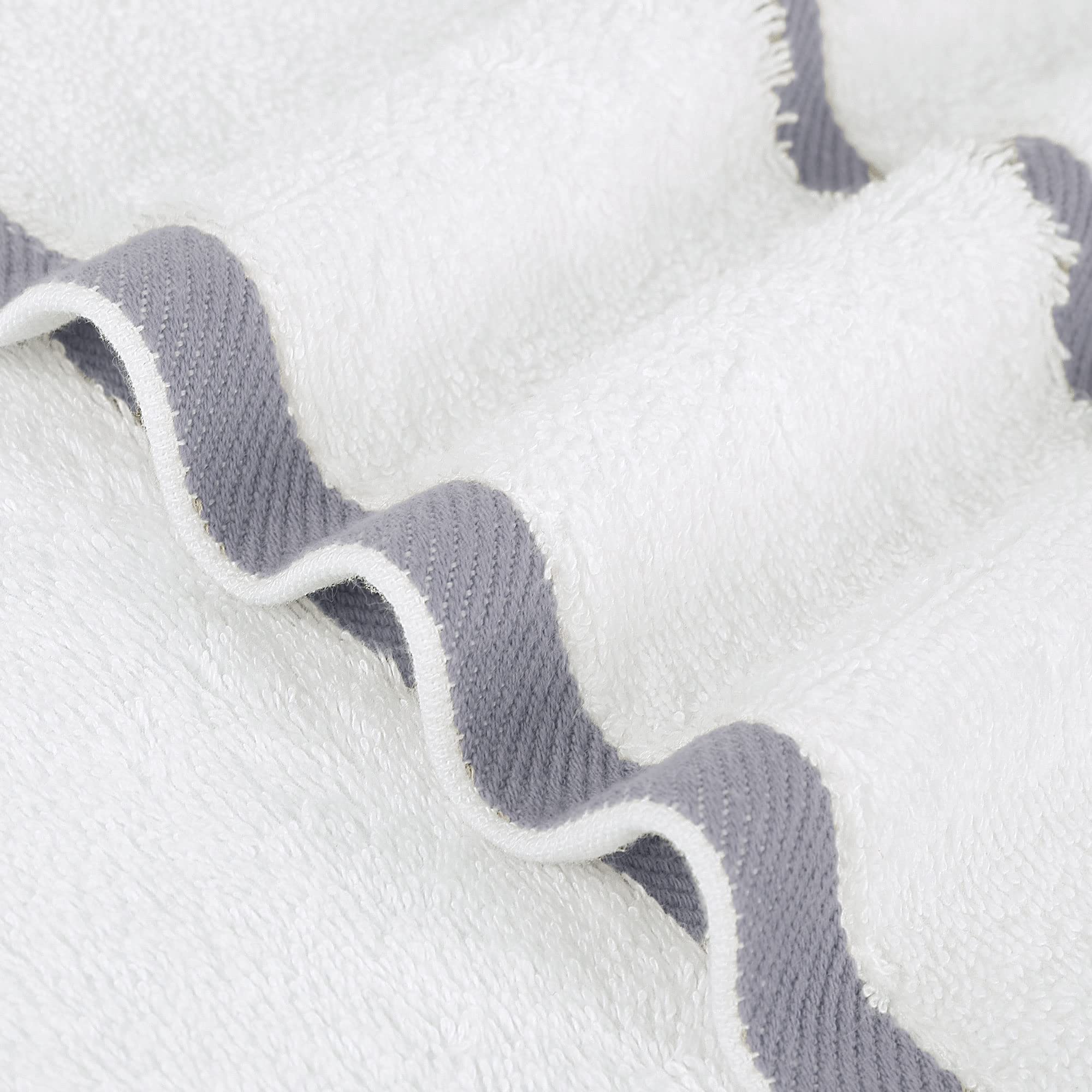 PiccoCasa Paquete de 2 toallas de algodón de lujo de 750 g/m², suaves y absorbentes de agua, toallas de mano pequeñas para baño, juego de toallas de mano grises para hotel spa, toallas de cara de 40 x