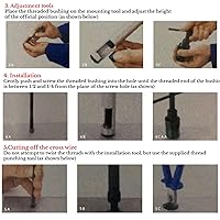 Vista 4 de Kit de helicoidales métricas M10 X 1.5 X2.5D hilo de alambre Insertar manguito Buje Tornillo Helicoil Kit de reparación de rosca