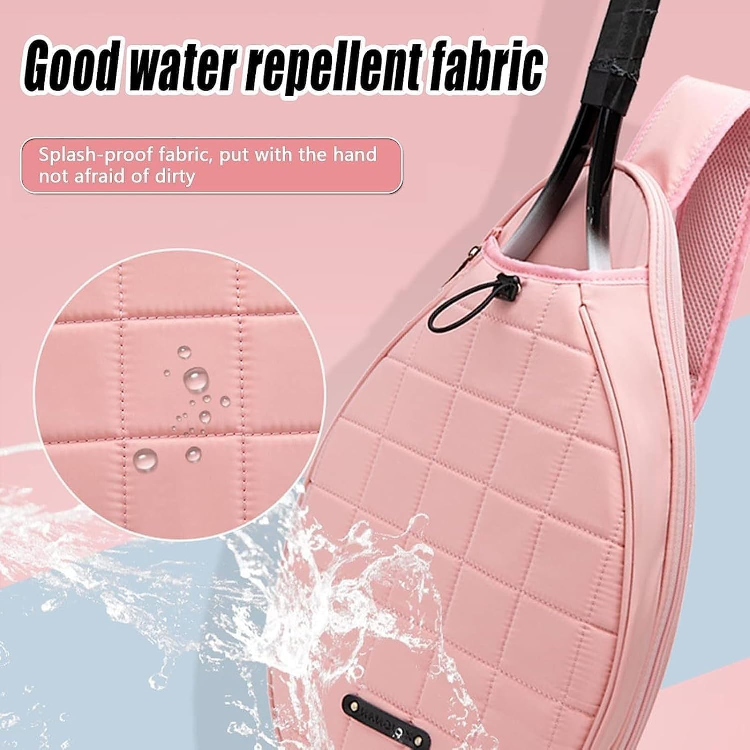 Tennis Racket Bag, Badminton Bag Waterproof Durable Tennis Backpack,Water Proof Squash Bag Cover for Children, Squash Racquet and Outdoor Sports Accessories.